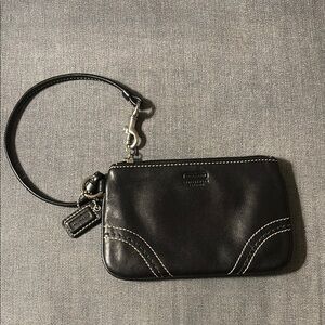 Coach Black Wristlet Clutch